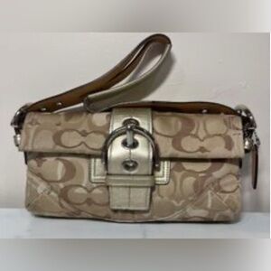 Coach Purse Golden and Brown No. A065-0492